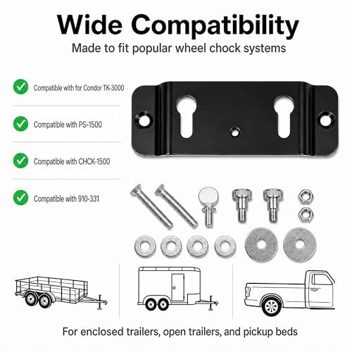 TK-3000 Trailer-Stop Adapter Kit, Quick Connect Floor Mount Bracket for