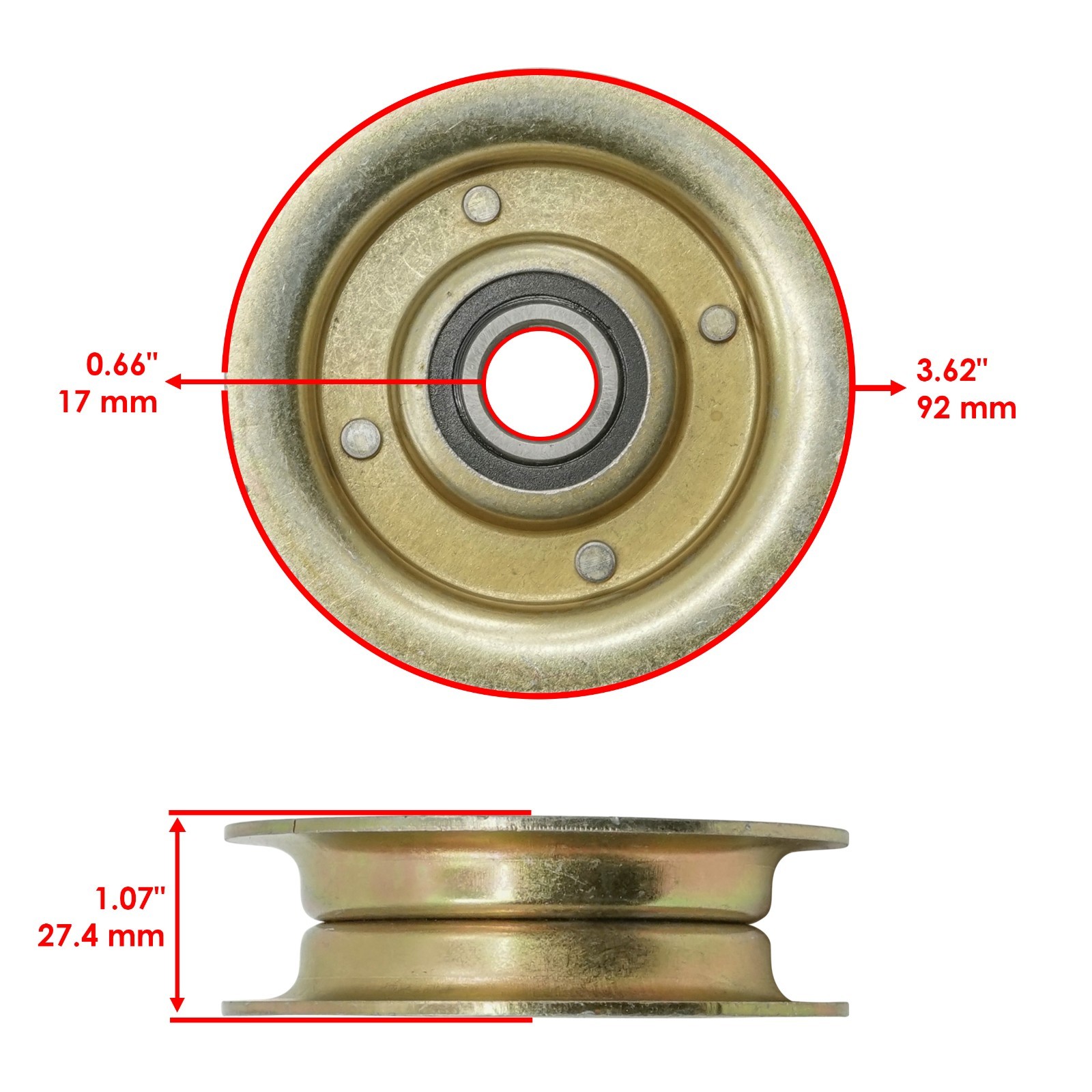 42″ Spindle Blade Belt Pulley Kit for John Deere LA100 LA105 LA110 LA115 LA120