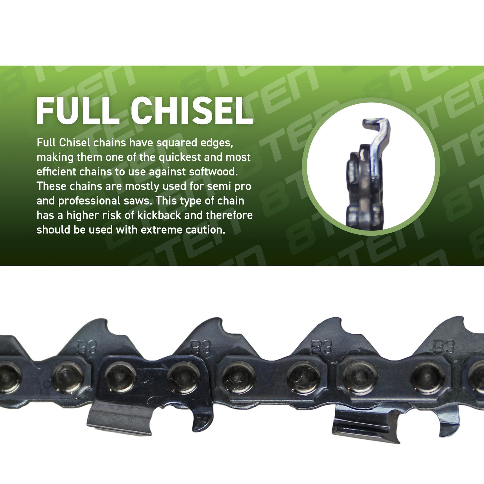 Chainsaw Chain 16 Inch .043 3/8 LP 56DL for Makita XCU04 XCU03 UC4551A 6-Pack