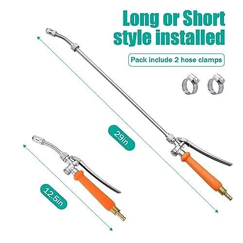All Metal 29 Inches Sprayer Wand1/4 & 3/8 Brass Barb Sprayer Wand Replacement US