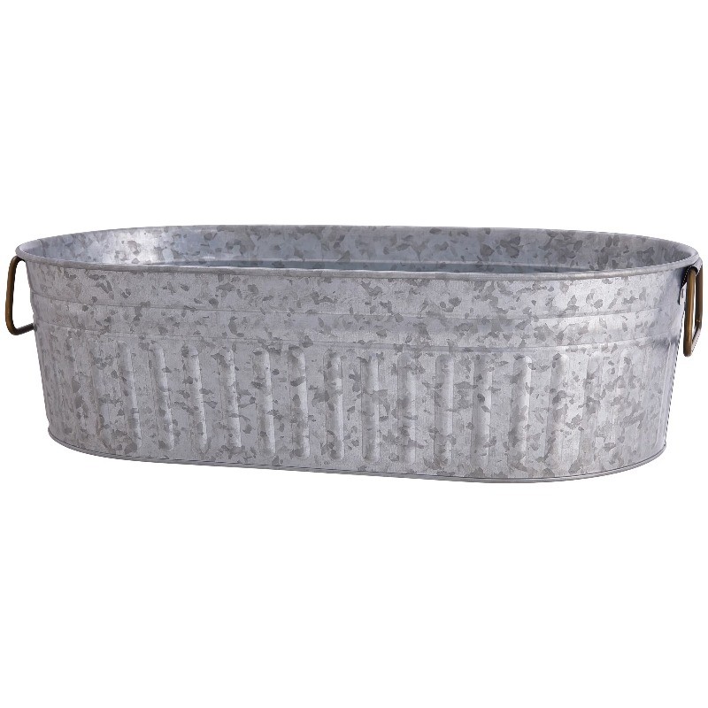 Galvanized 4 Gallon Oval Tub
