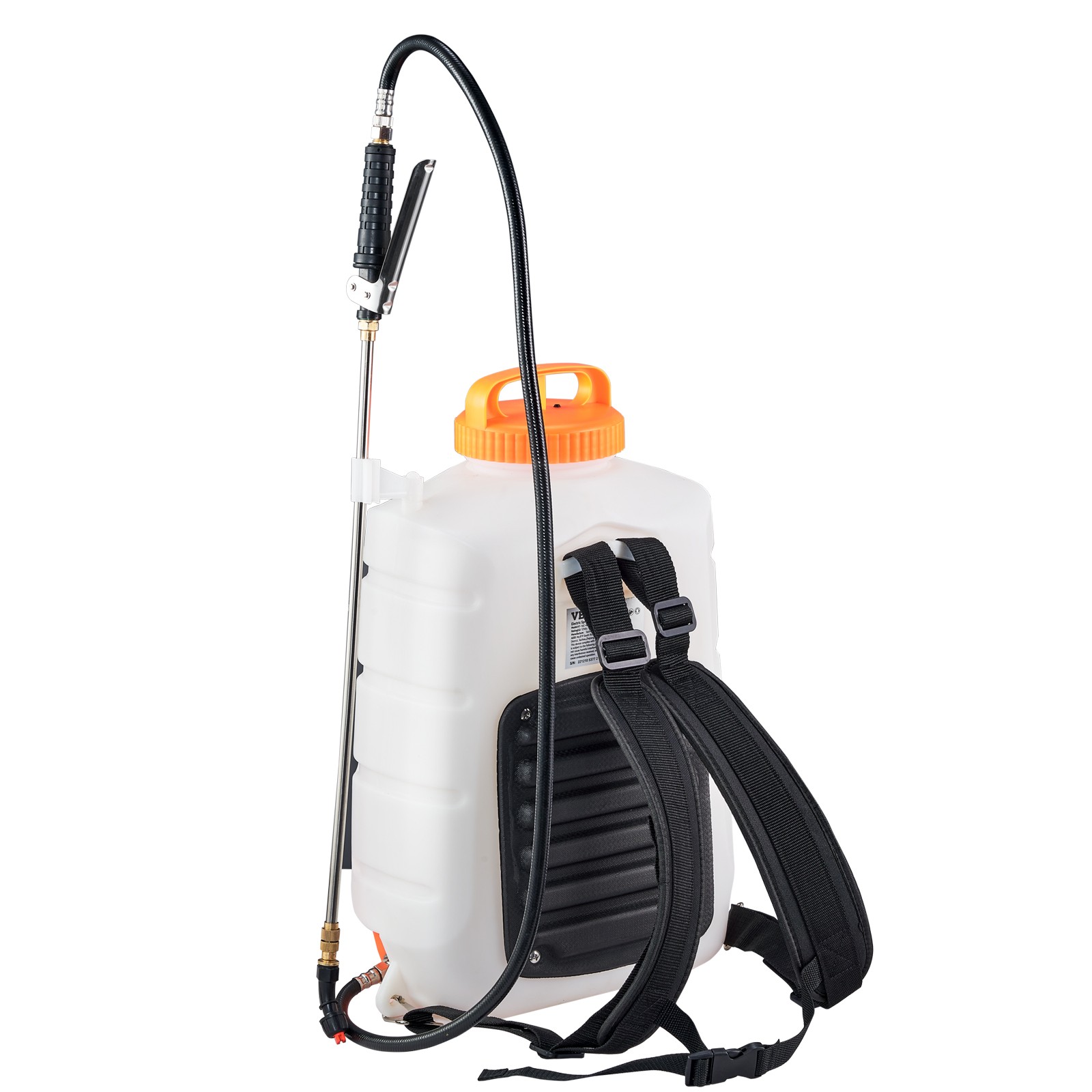 VEVOR Battery Powered Backpack Sprayer 4 Gal Tank 0-90 PSI Adjustable Pressure