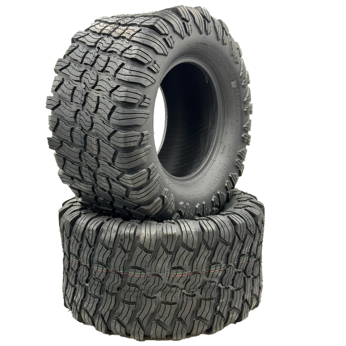 Set of 2 – 24×12.00-12 4 Ply Reaper Tire