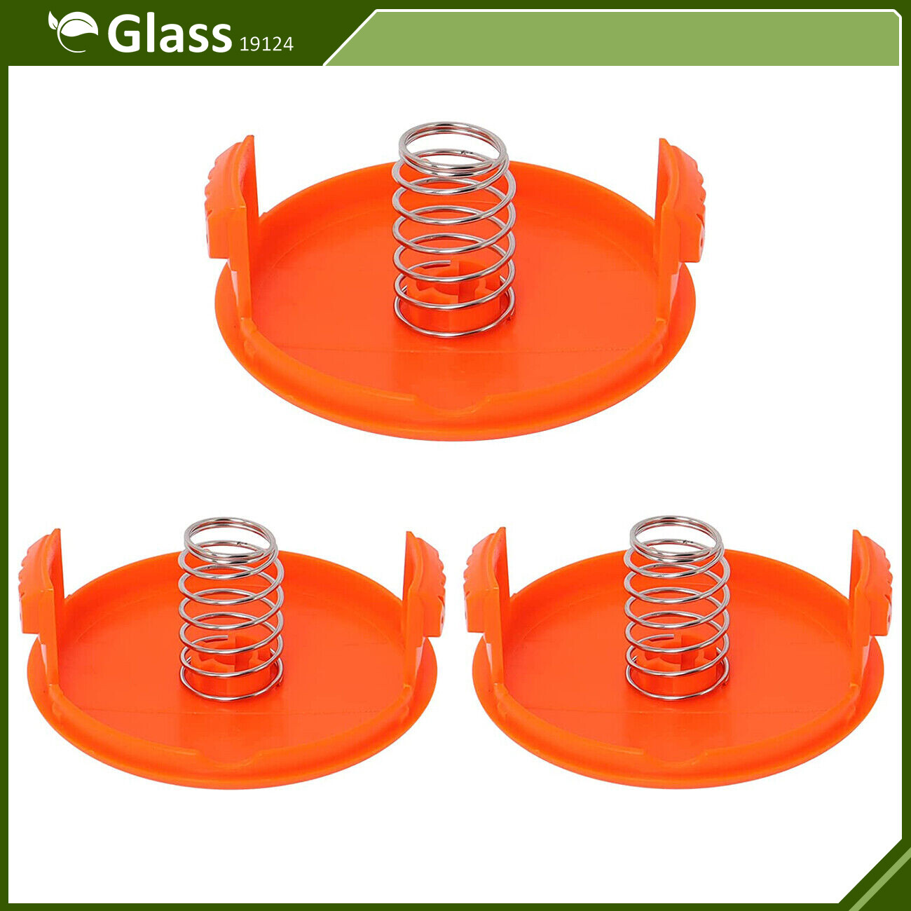 3 PACK Spool Cap & Spring 385022-03 Fit Black and Decker AFS Trimmers