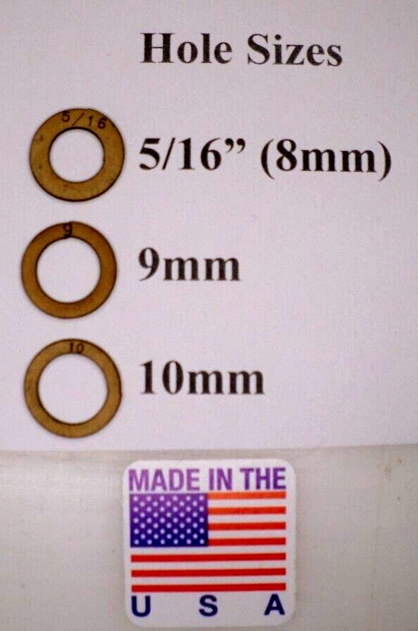3 Sizes Float Bowl Nut Jet Gaskets for Briggs, Honda, Tecumseh (5/16″) 8,9,10MM