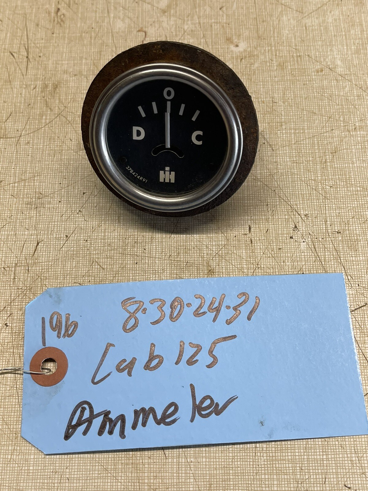 Cub Cadet 125 Tractor IH Branded Ammeter, Tested And Works