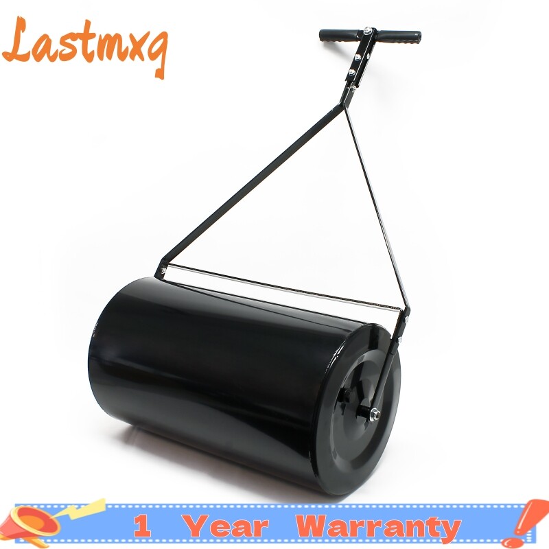 24in Metal Push/Tow Poly Lawn Roller Garden Lawn Roller Sod Drum 16 Gallon