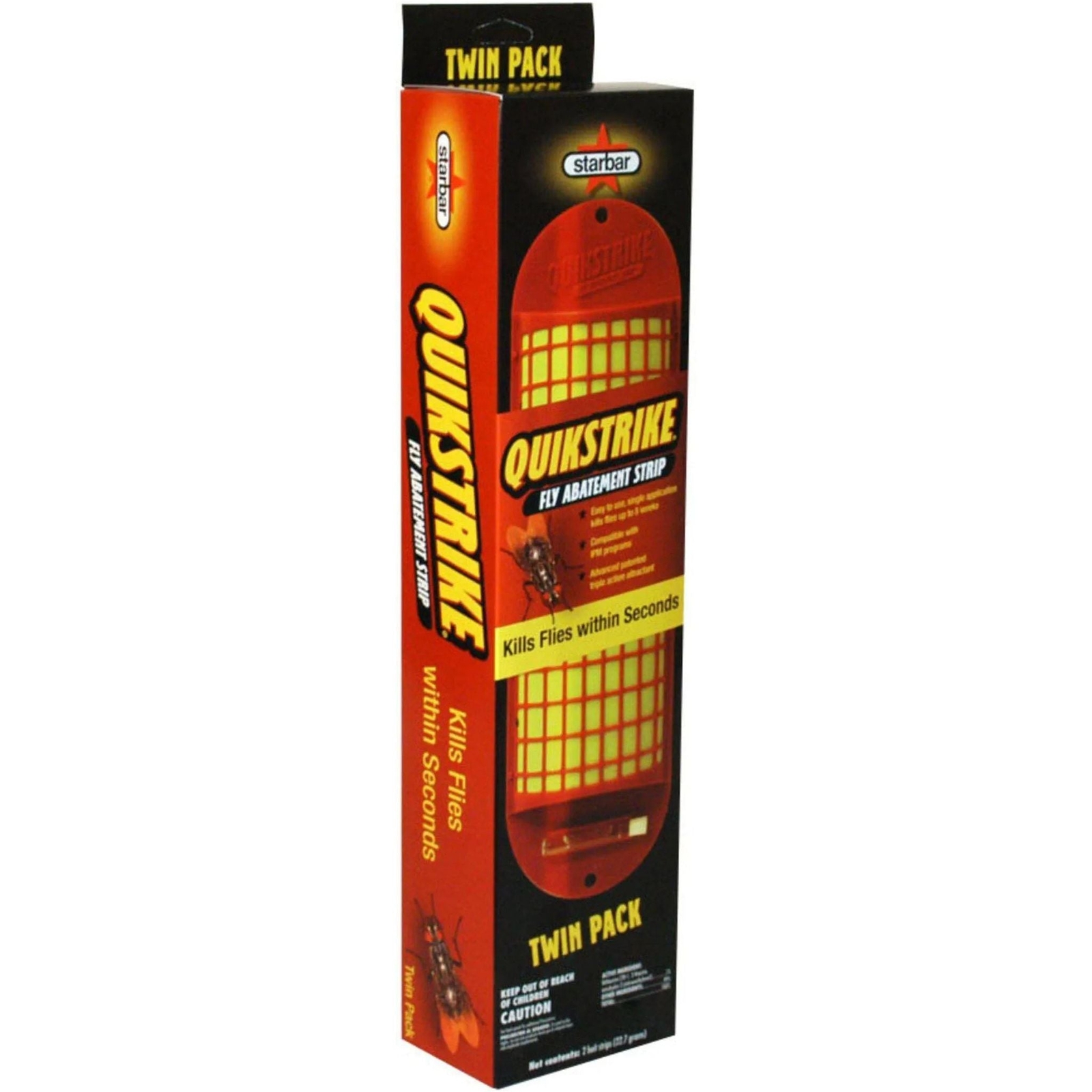 Starbar Quikstrike Fly Abatement Strip Kills Flies Twin Pack 3-Pack