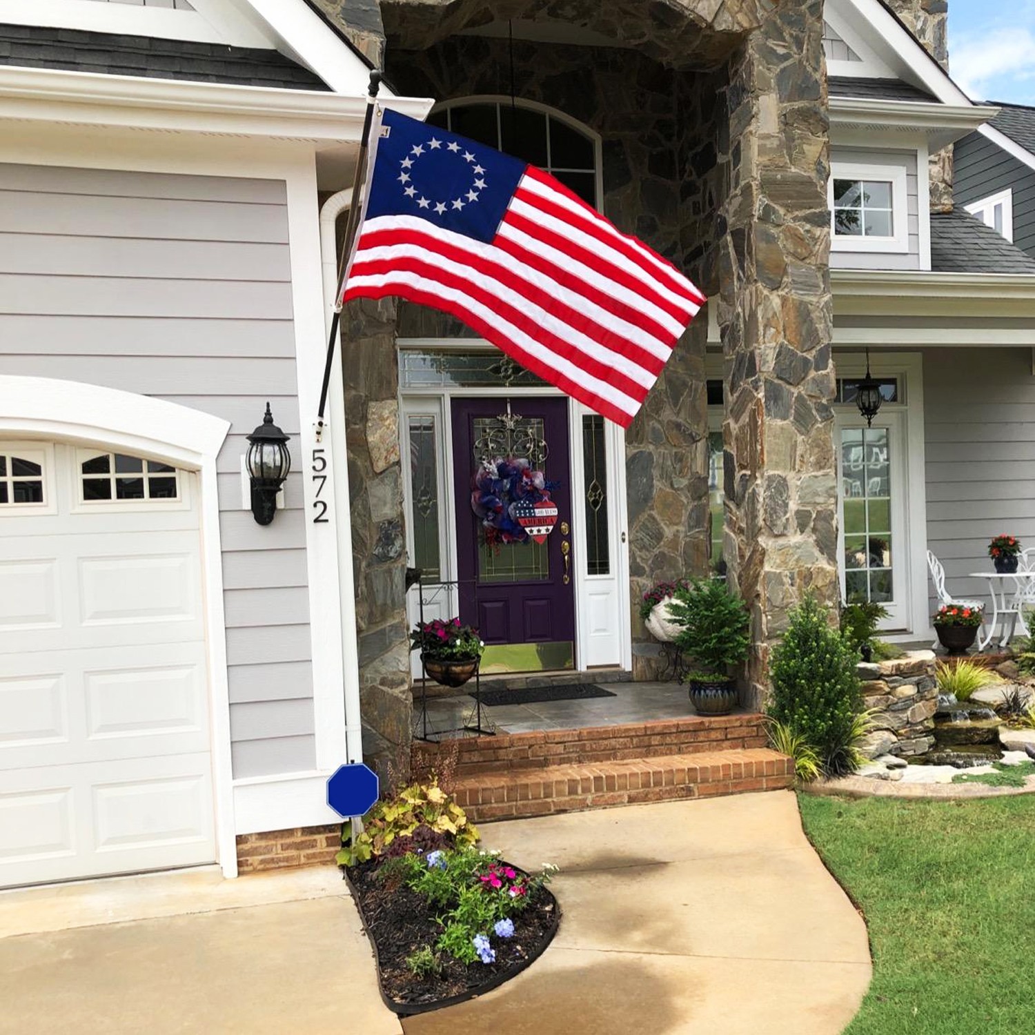 Anley EverStrong 3×5 Ft Betsy Ross American US Flag Embroidered Patriotic Banner