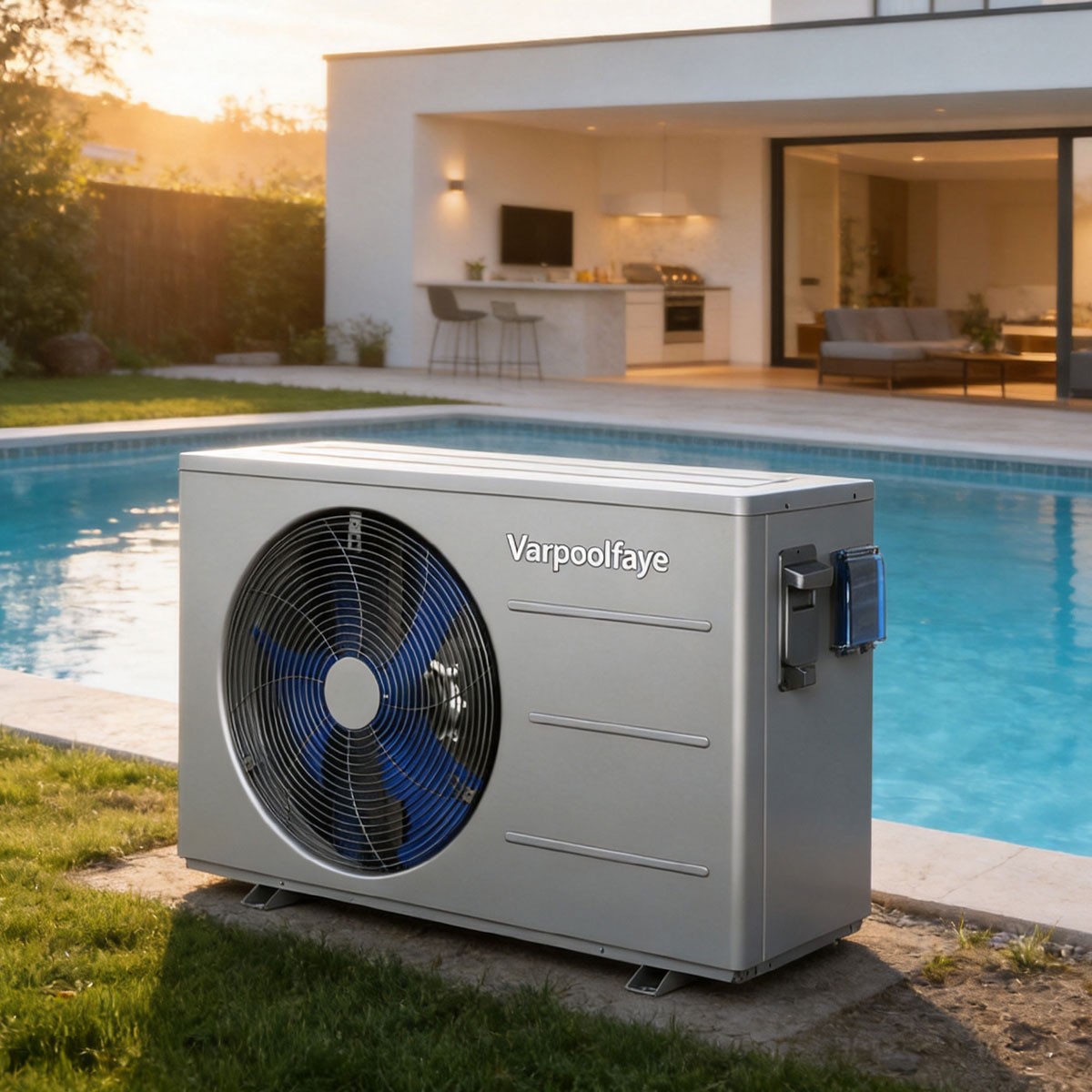 VARPOOLFAYE 40000BTU Above Ground Pool Heat Pump 240V Heater