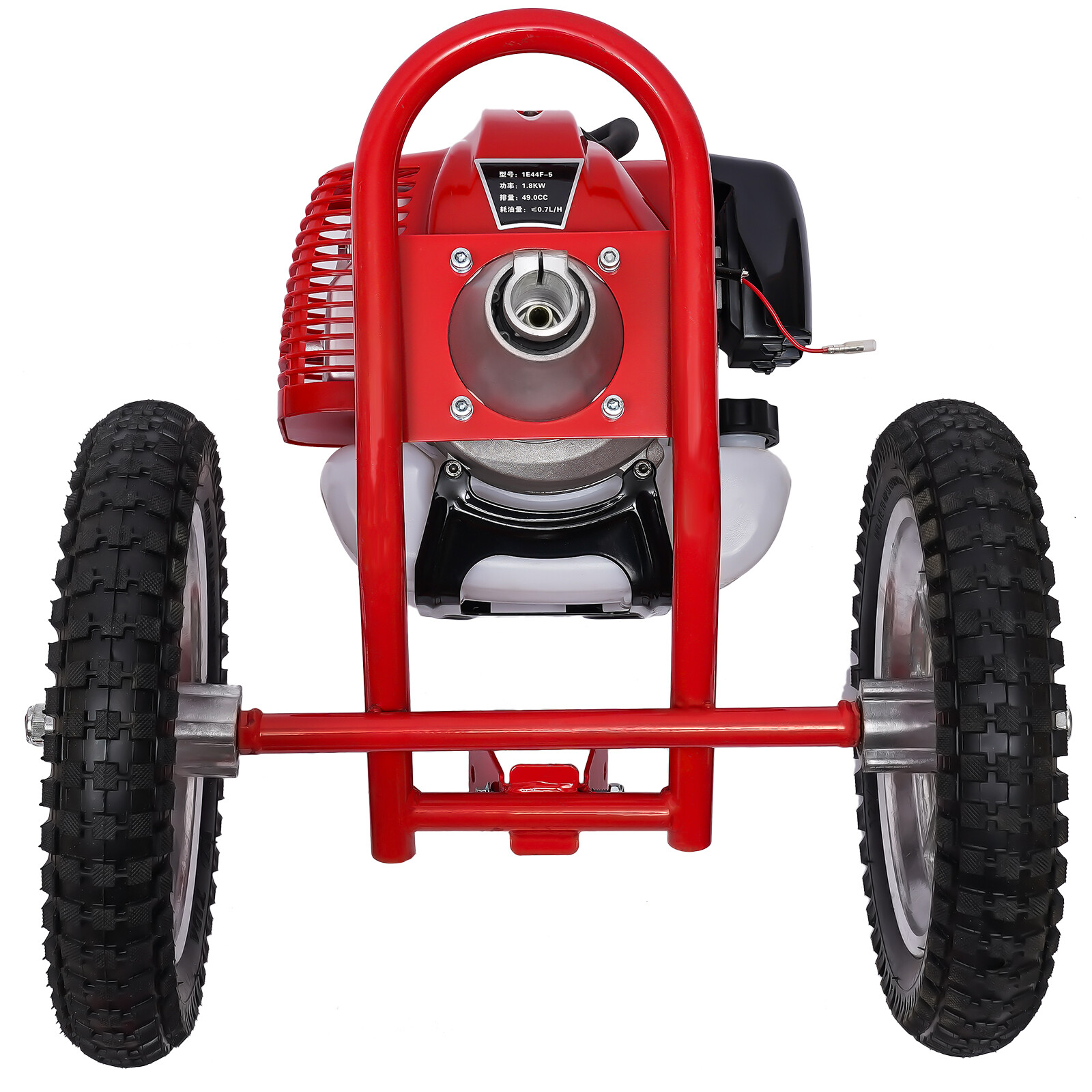2-Stroke 49CC Push Gasoline Lawn Mower 1.8KW 2 in 1 Lawn Mower For Garden Farm
