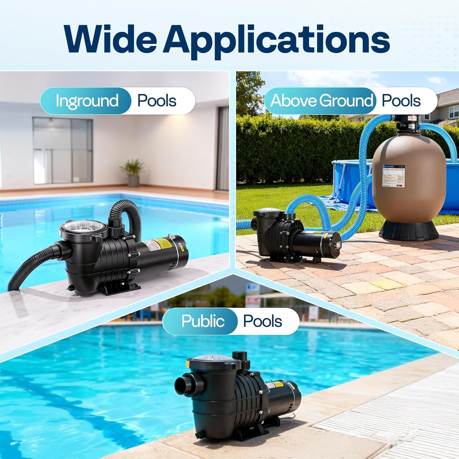 Dual Voltage Pool Pump | 115V/230V Energy Efficient