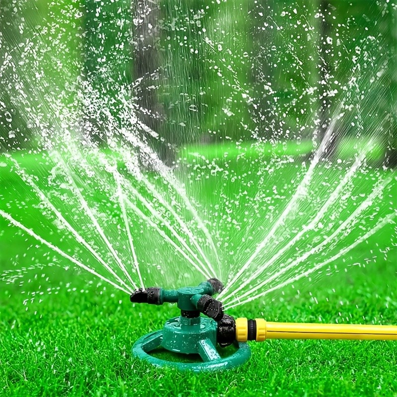 Sprinklers for Yard, Water Sprinkler Lawn, 360 Degree Rotating Lawn Green