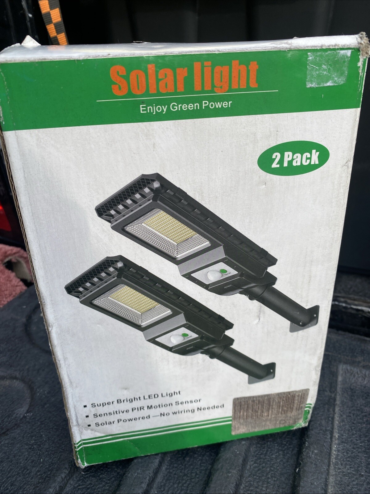 Solar Lights Outdoor, 1000LM 168 LEDs Solar Powered Motion Sensor 2 Pack NOB