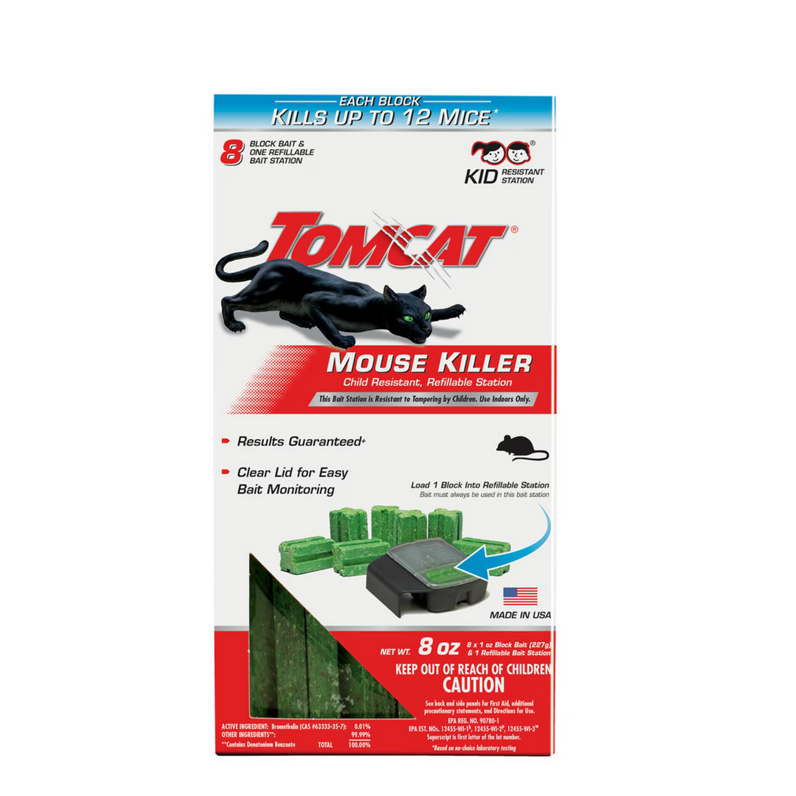 Mouse Mice Rat Killer 32 Blocks Bait Poison Rodent Station Trap Tomcat Control