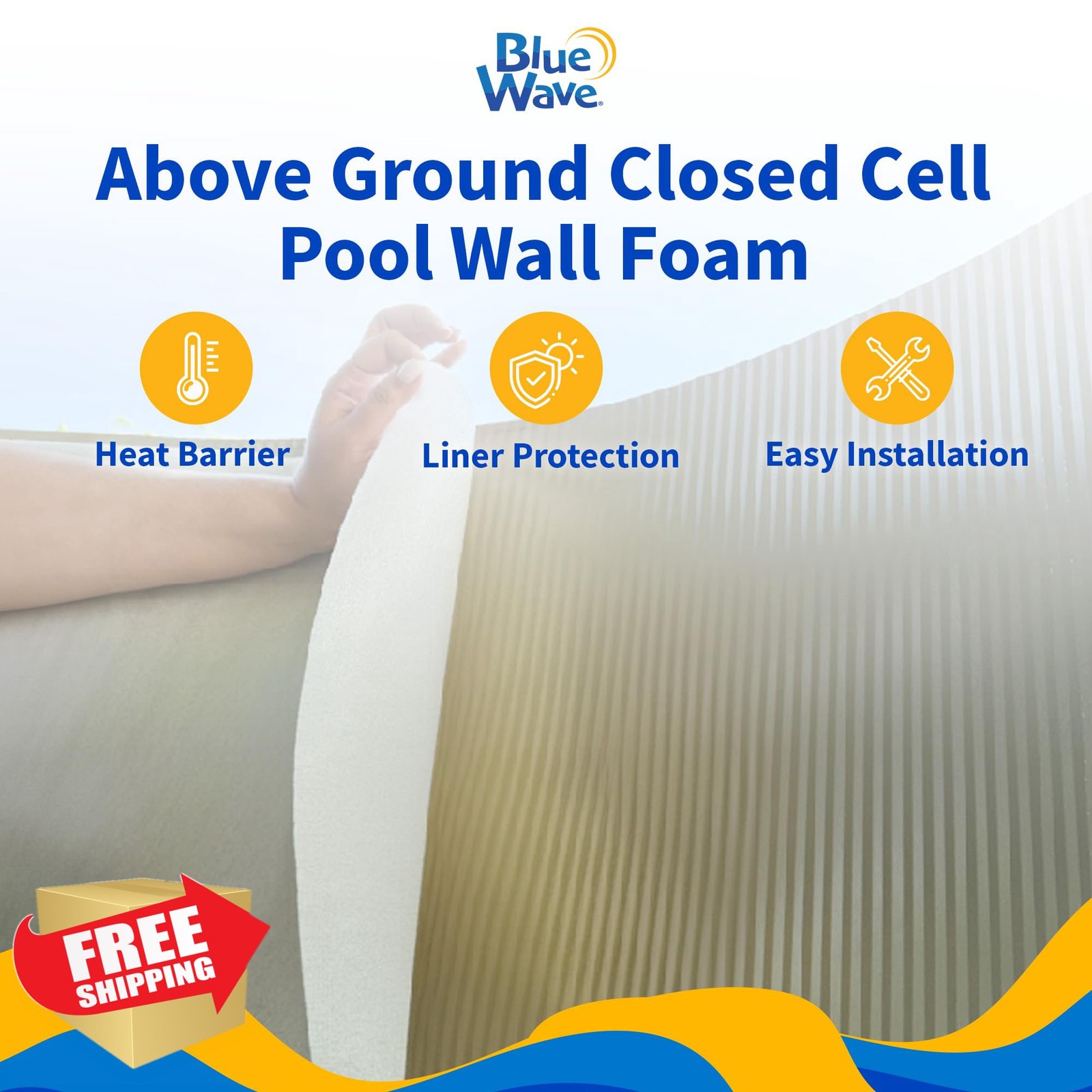 Blue Wave Above Ground Closed Cell Pool Wall Foam