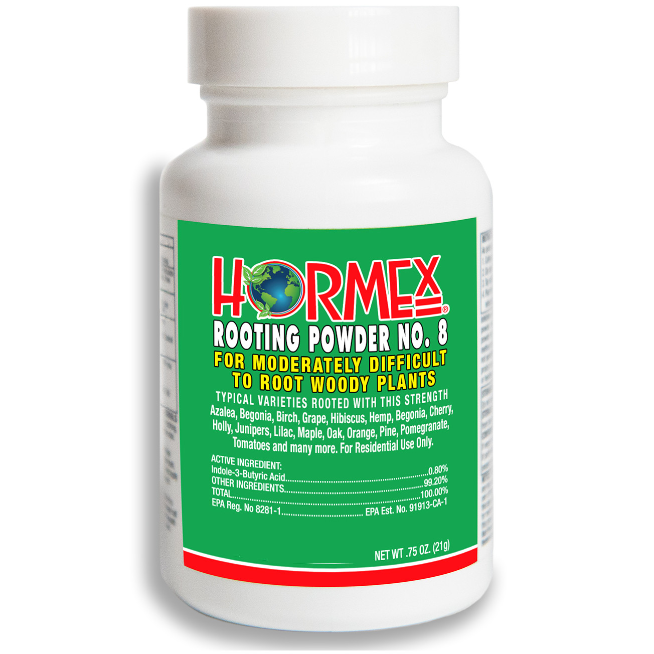 Hormex Rooting Powder #8 – for Moderately Difficult to Root Plants – 0.8% IBA