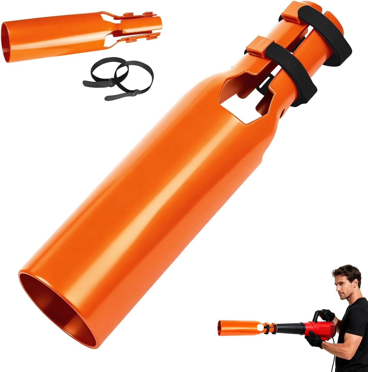 Leaf Blower Air Booster, Upgraded Leaf Blower Extension Booster Fits 2-4 Inches