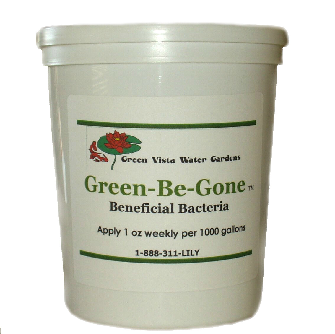 Green-Be-Gone (8oz)-pond algae control-water garden-clarity-debris-koi-fish-safe