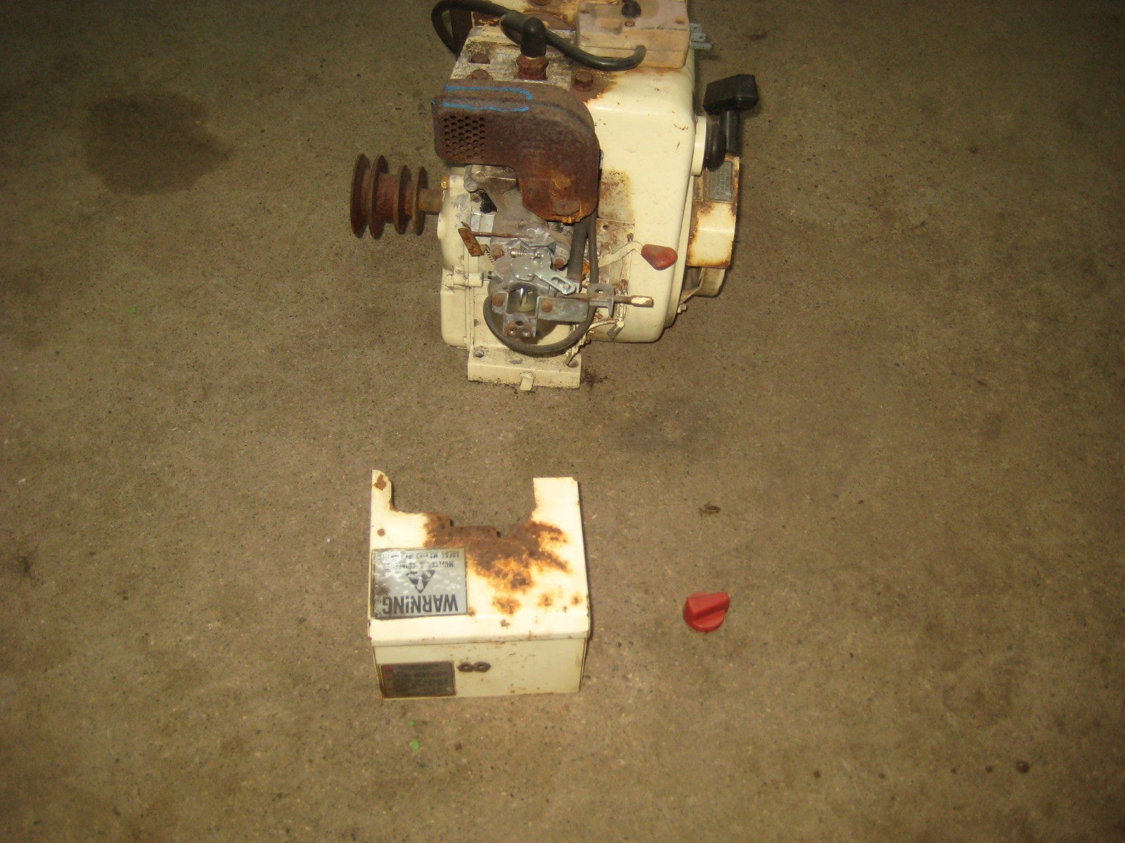 Tecumseh 5 hp Horizontal Shaft Engine W/Electric Start a Vintage Snowblower