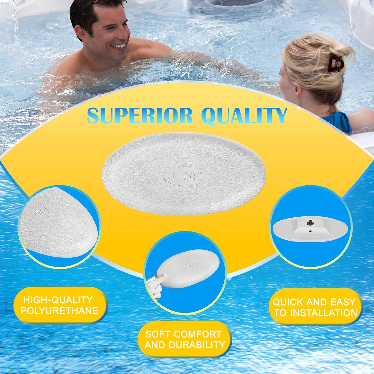 2472-828 6455-457 Spa Pillow For Jacuzzi J-200 Series 2008+ Hot Tub
