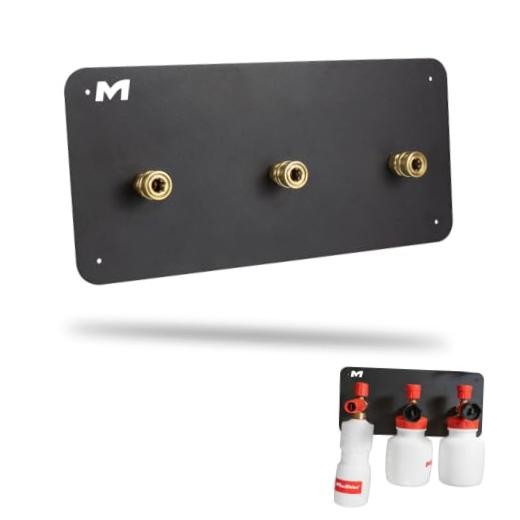 Universal Foam Cannon Holder – 1/4″ Quick Connect Wall-Mounted 3 Cannons Logo