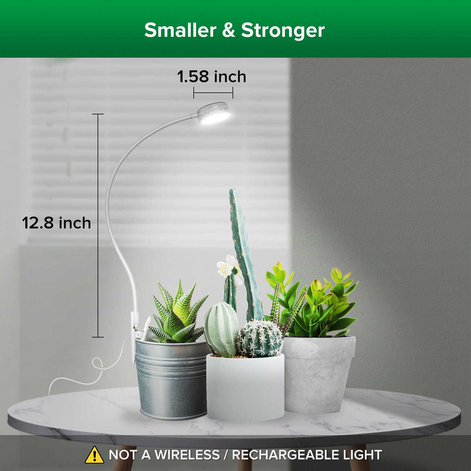 SANSI Grow Lights Dimmable Timer Full Spectrum 4000K LED Plant Grow Lamp Indoor