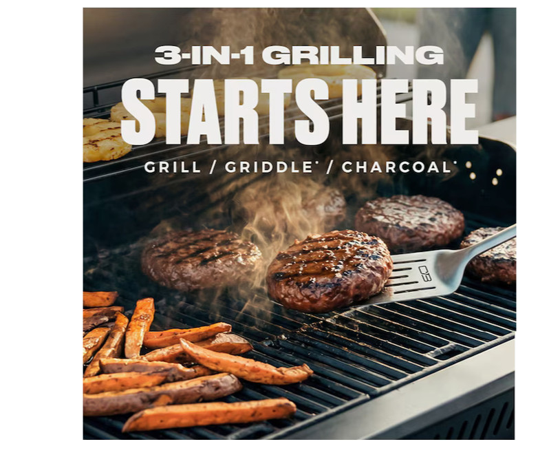 Charbroil Performance Series Black and Silver 4-Burner Liquid Propane Gas Grill