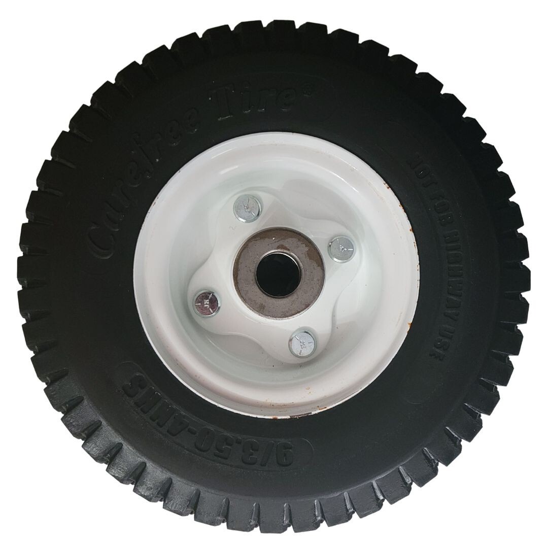 1-Wheel Velke Sulky Wheel & Tire Assembly VKWHEEL 9×3.50-4 Carefree Solid Tire