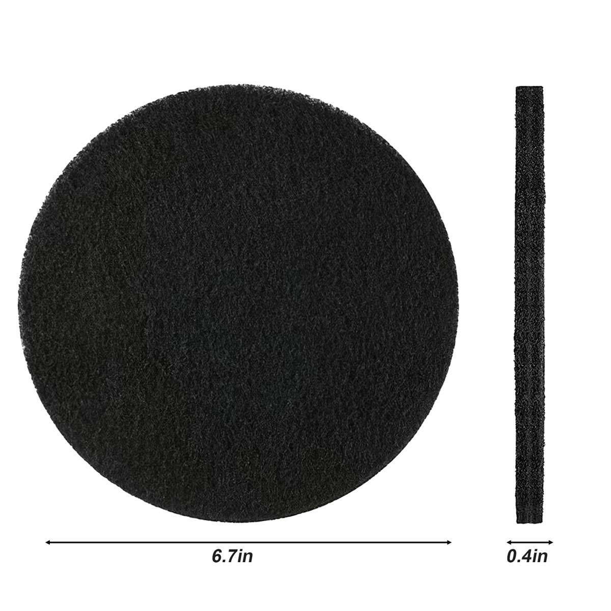 6pcs Compost Bin Charcoal Filters Round Compost Bucket 6.7” 1cm thick