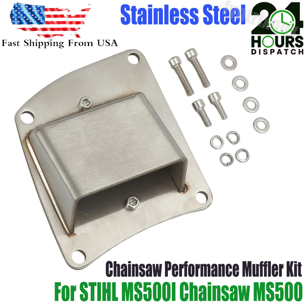 Performance Muffler Exhaust FOR STIHL MS500i CHAINSAW MS500 Stainless Steel US