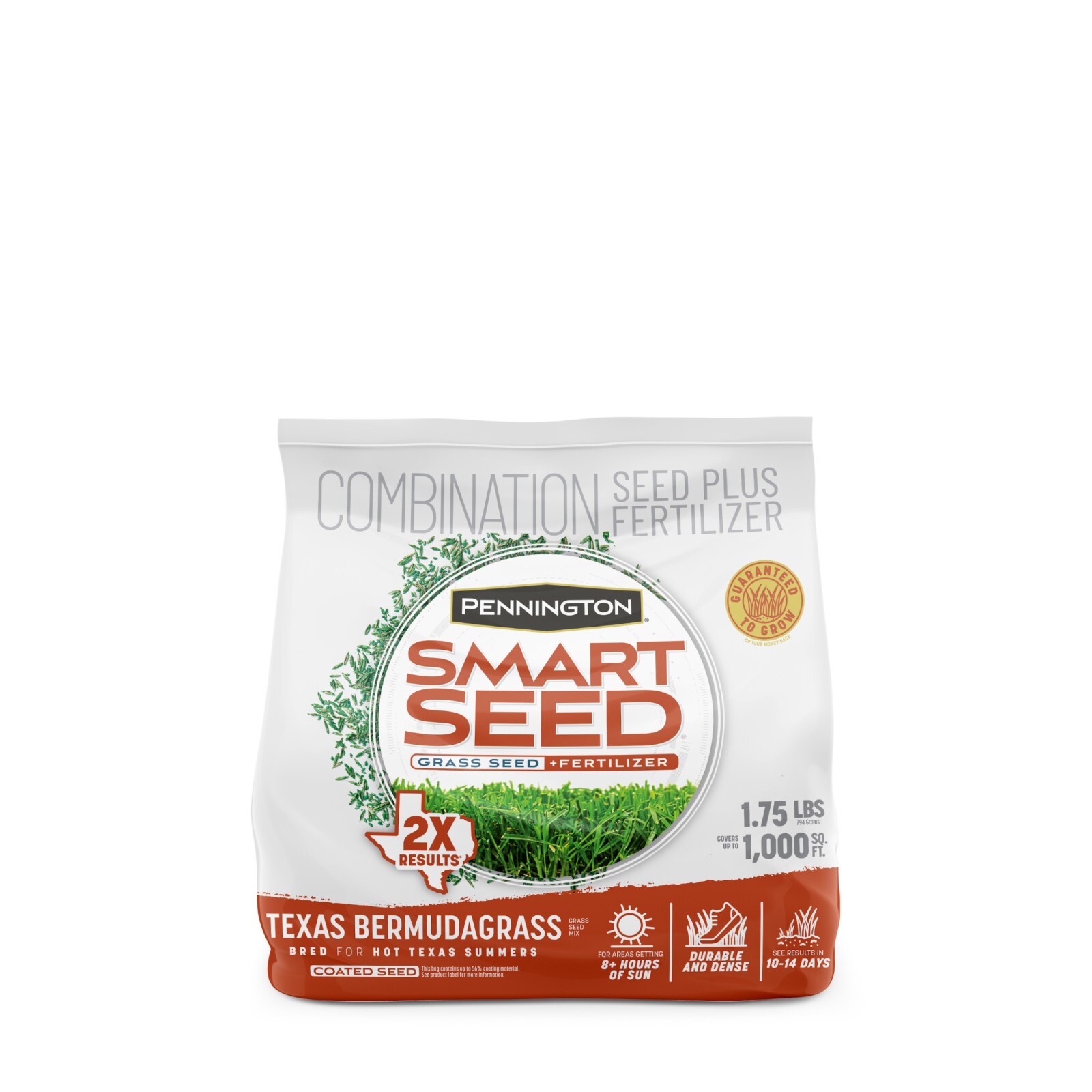 Pennington Smart Seed Texas Bermuda Grass Seed Mix, for Full Sun, 1.75 Lb.