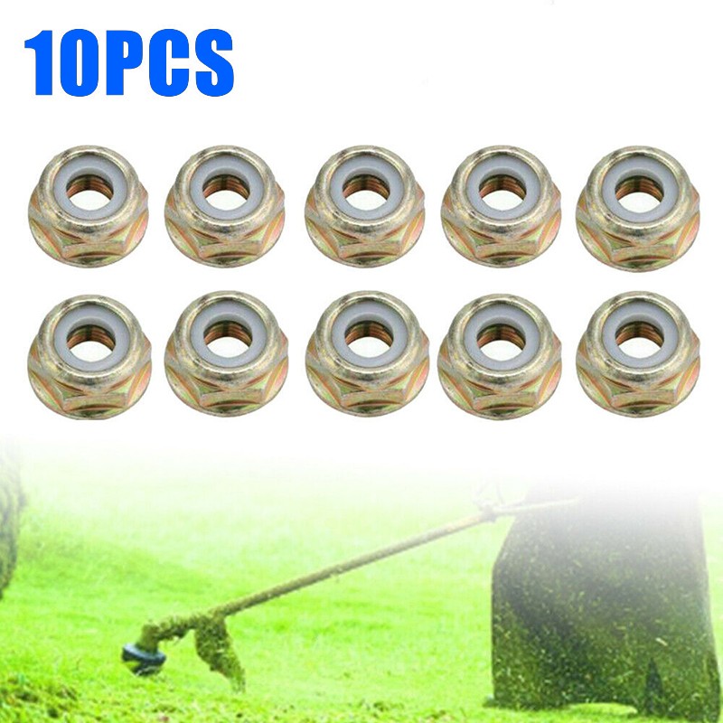 10x Universal M10x1.25 Strimmer Brush Left Hand Thread Cutter Reverse Nuts Part