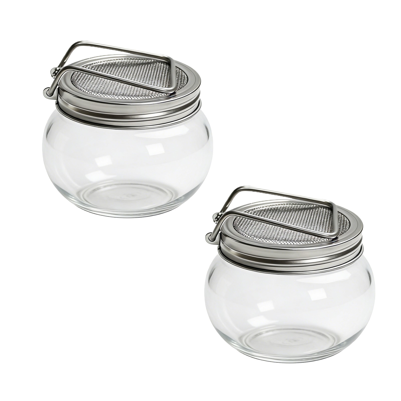 Bean Sprouts Growing Lid, 2 pcs Stainless Steel Sprouting Lids for Mason Jars