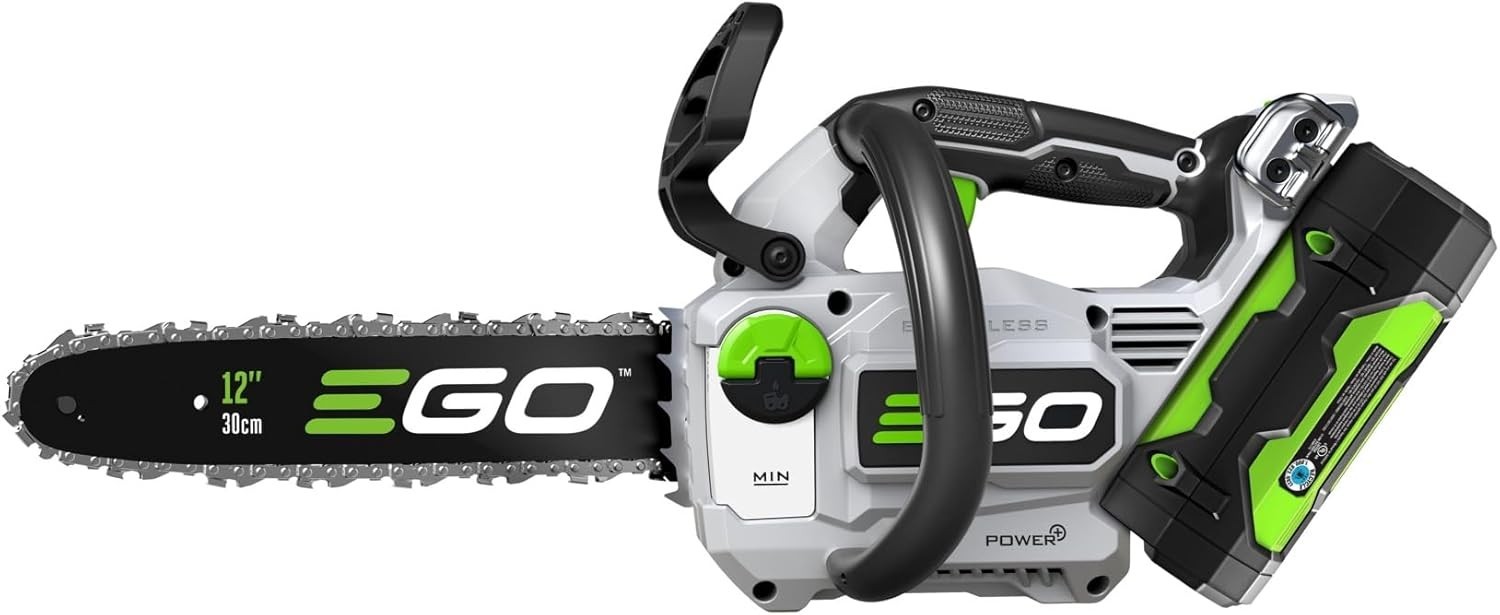 EGO CS1201 POWER+ 12in Compact Cordless Chain Saw Kit 2.5Ah Battery Charger