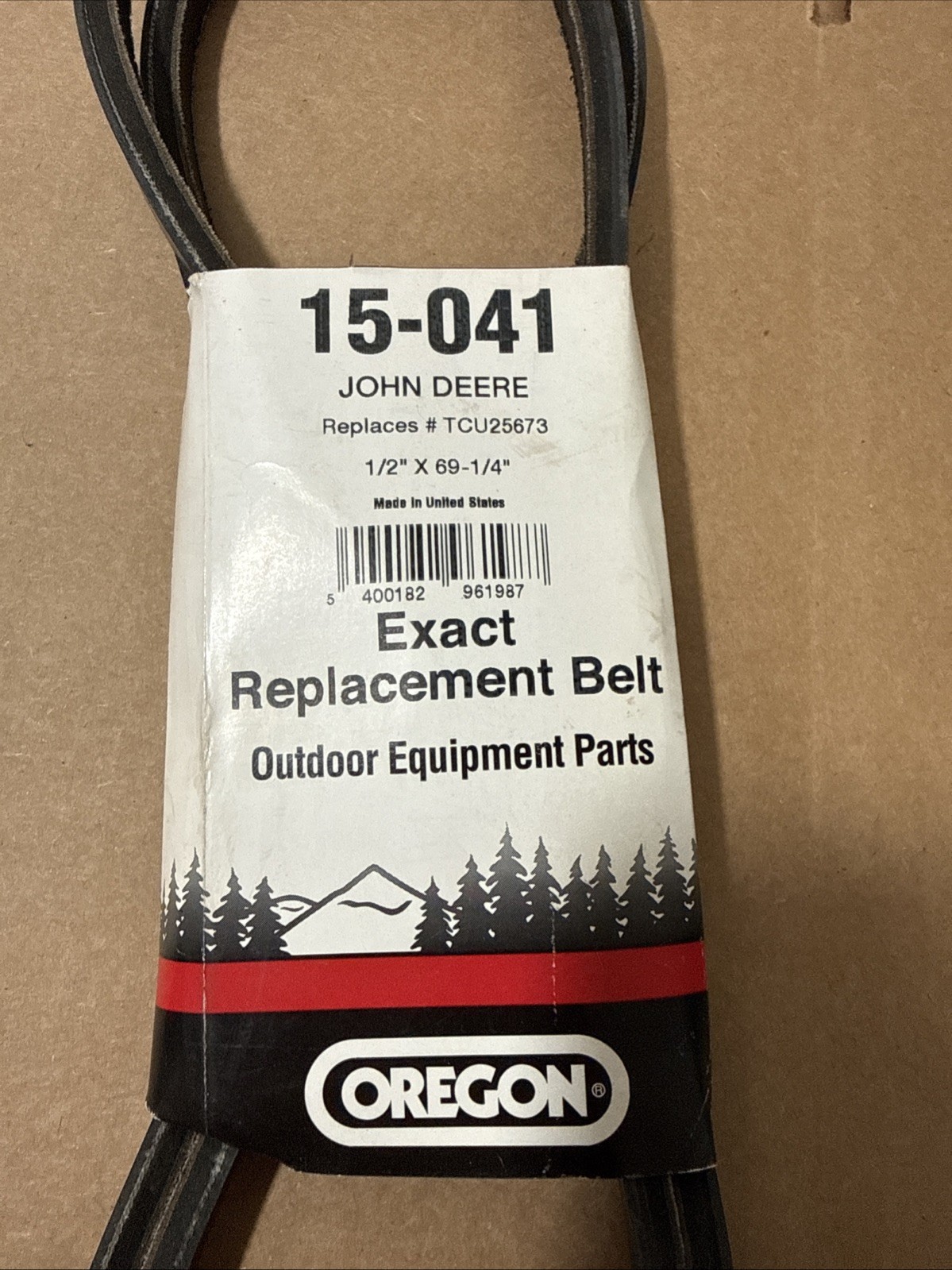 Oregon 15-041 replacement Belt ￼John Deere Tcu25673