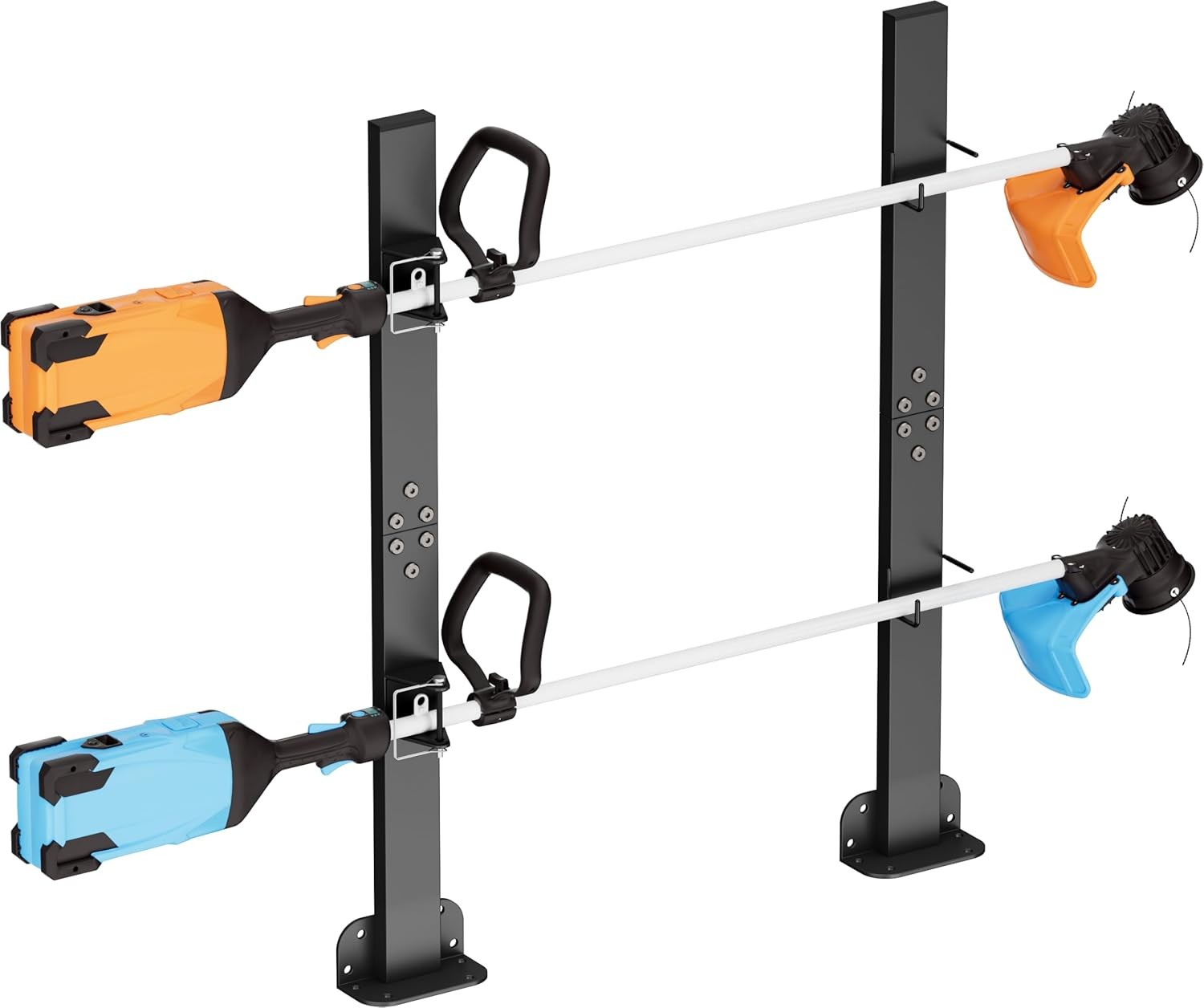 Mondazie 2 Place Weed Eater Rack Trimmer Rack for Utility Open Trailer