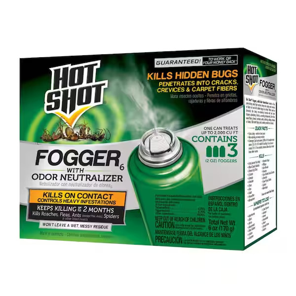 Bug Bomb Indoor Pest Control Fogger Kill roaches Spiders Flies Fleas Killer 3Pcs
