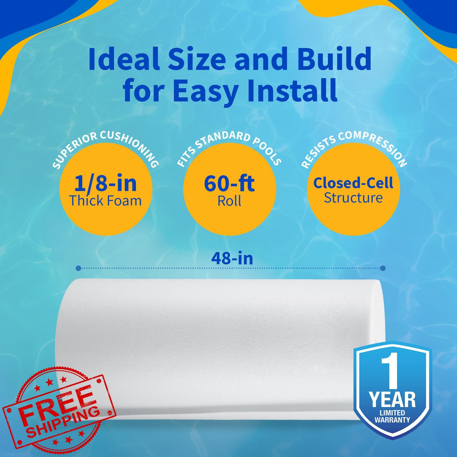 Blue Wave Above Ground Closed Cell Pool Wall Foam