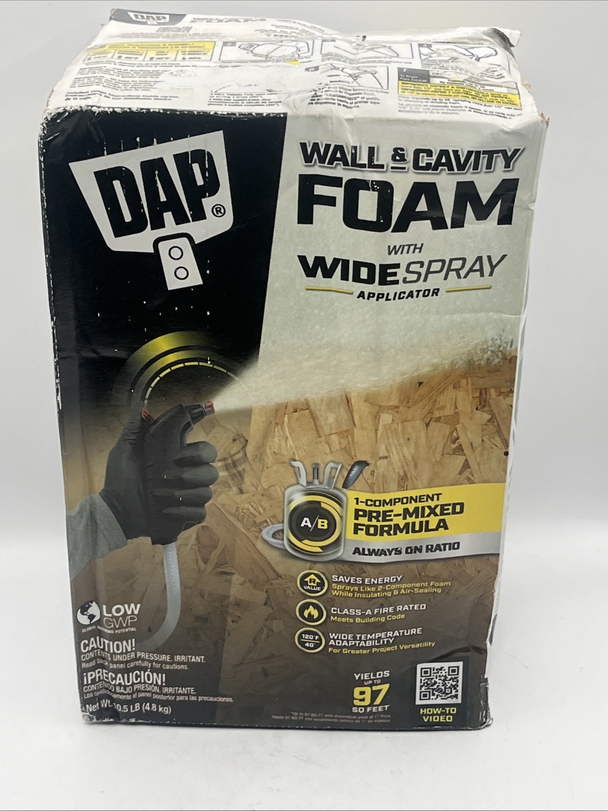 Touch ‘N Foam Wall and Cavity Low-GWP 10.5 lb. Spray Foam Sealant Kit