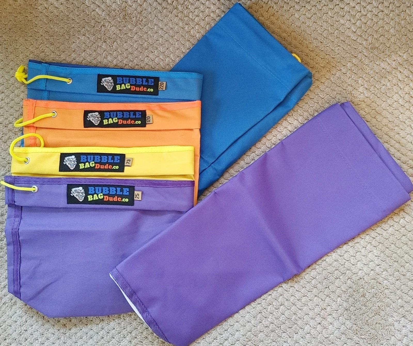 Bubble Bag Dude 7 Bag Extraction Set Includes 1-Gal and 5-Gal Bags – Pollen Pres