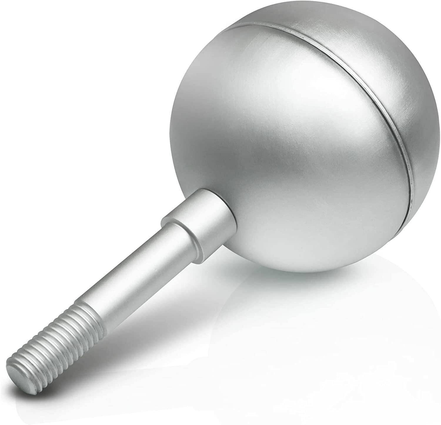Anley Authentic 3″ Flagpole Ball Topper Ornament Silver Anodized Aluminum Finish