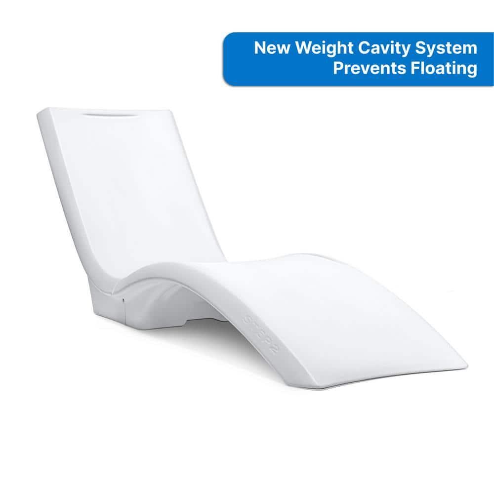 Pool Lounger Chair Weight Sand Cavity In-Water Ergonomic Weather-Resistant