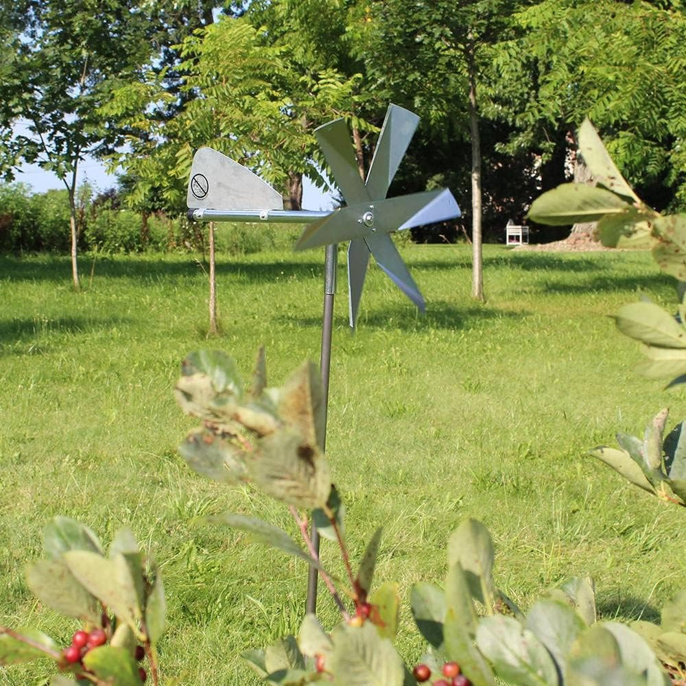 Lehman’S Mole Chasing Humane Deterrent Windmill Covers 20,000 Feet Using Vibrati