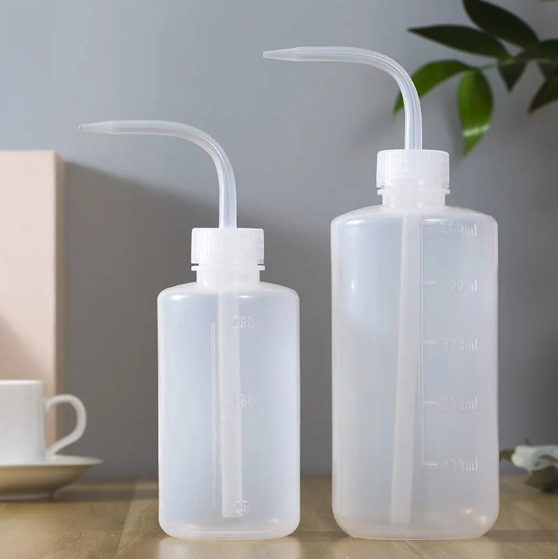1pc Transparent Squeeze Water Bottle 150/250/500ml Garden Plant Watering – NEW