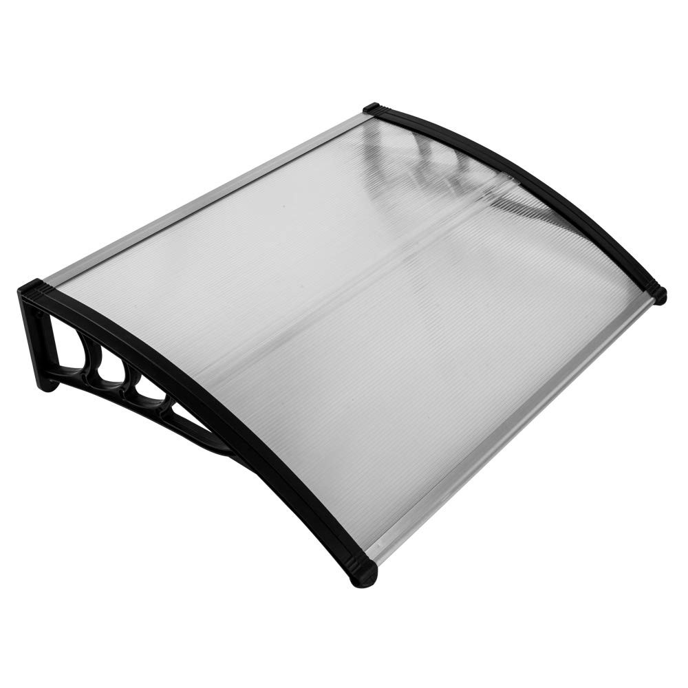 Door Awning for Outside, 40″ x 32″ Polycarbonate Window Entryway Canopy with …