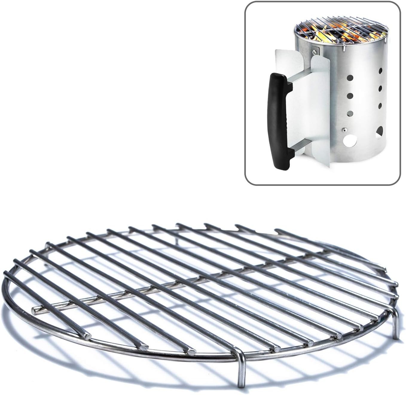 Chimney-Mate Charcoal Starter Grilling Grate | Sous Vide Searing Accessory | …