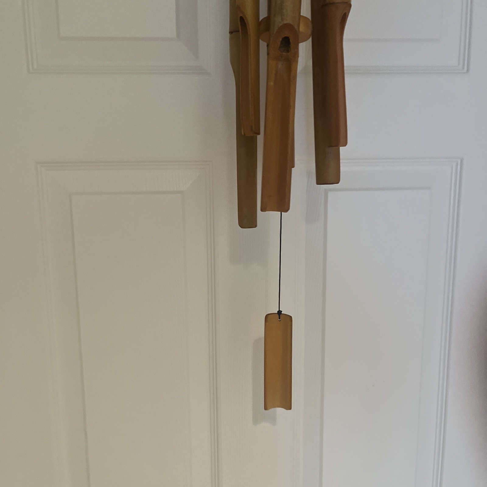Bamboo Wind Chimes Natural Wood Garden Decor Amazing Grace