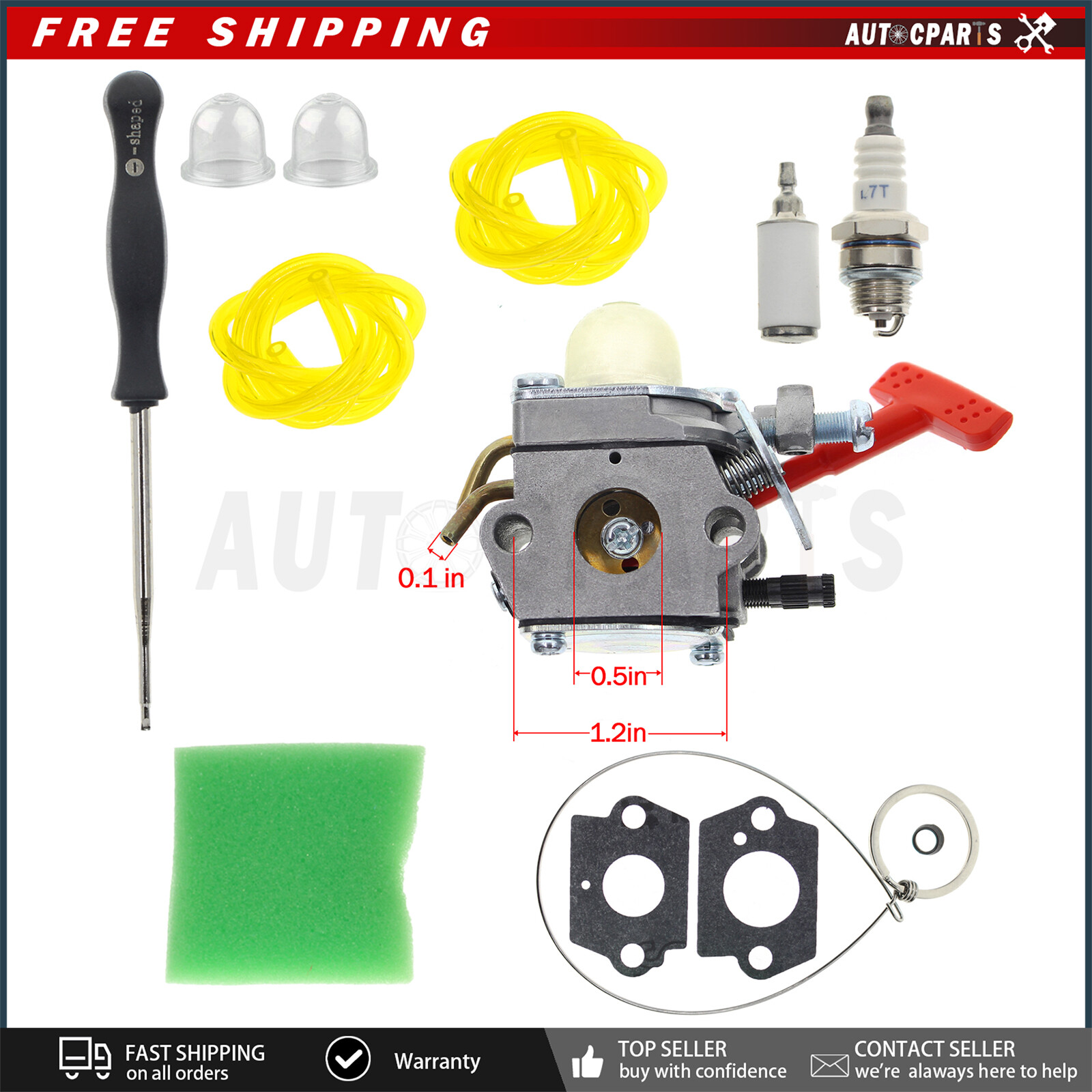 Carburetor For Homelite UT-15039/ABC UT-15044/1A UT-15079 UT-15041/B UT-20542/AB