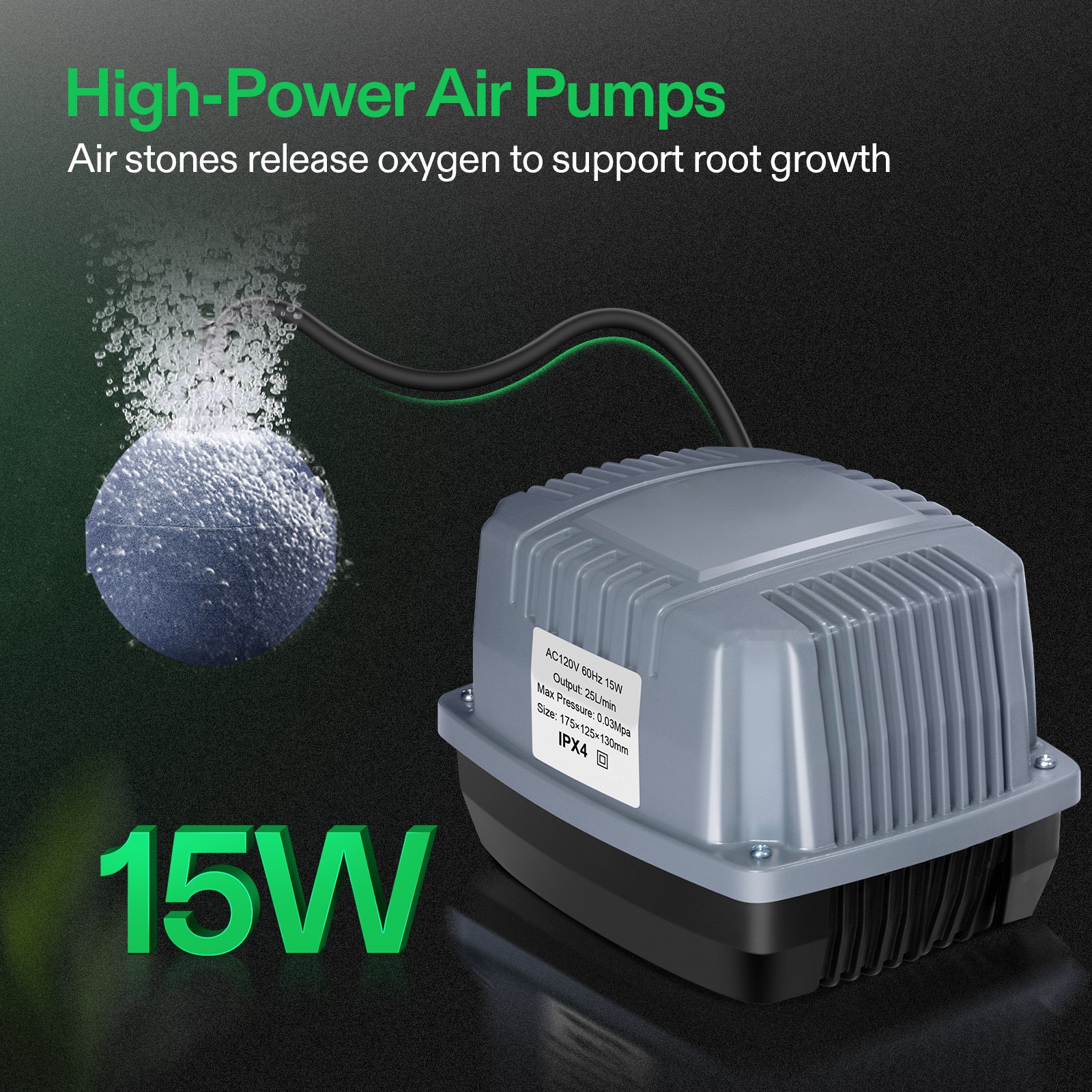 VIVOSUN 5 Gal DWC Hydroponics Grow Kits Deep Water Culture w/ 4 Buckets Air Pump